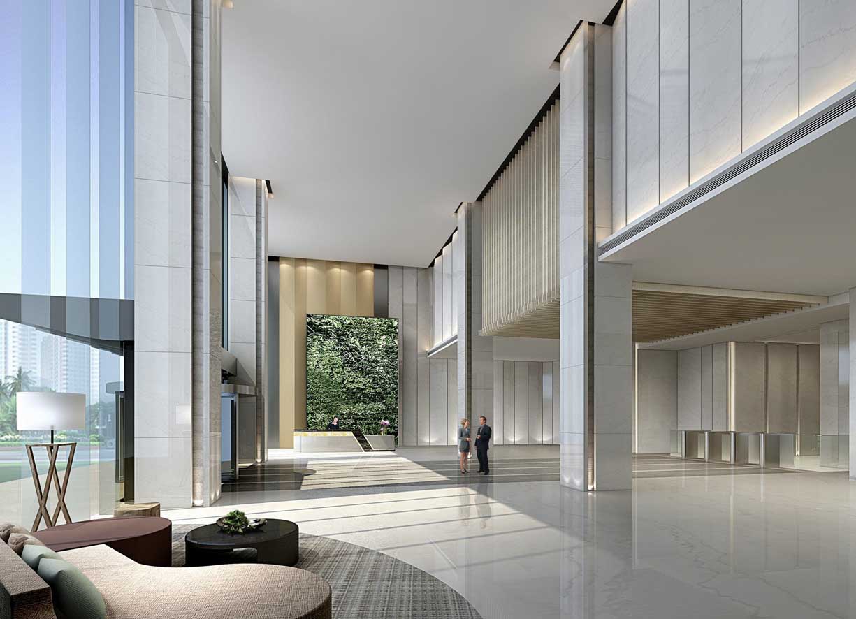 杨邦胜设计高端5A办公楼设计-海航海口互联网金融大厦